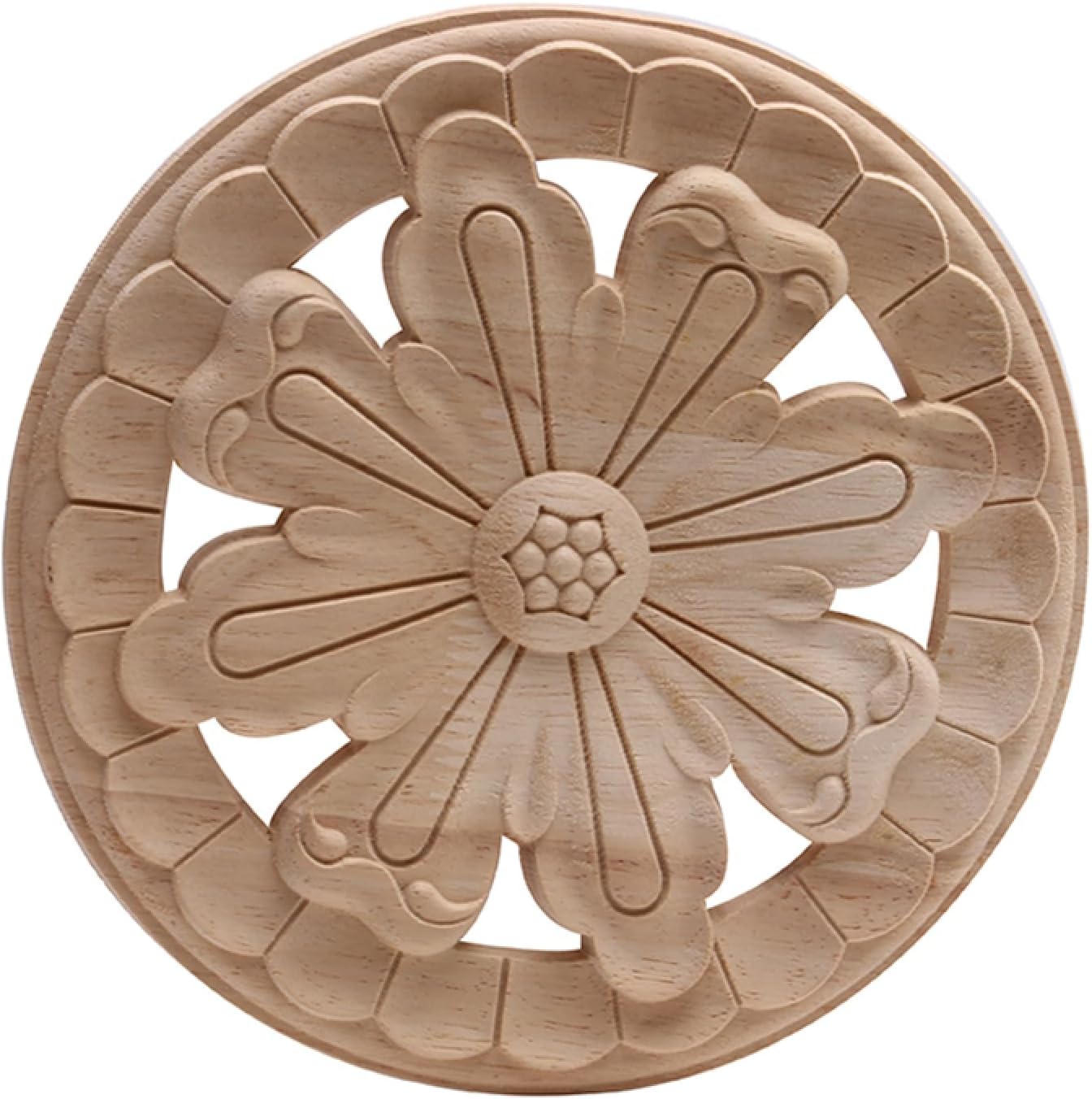 Mouldings Home Wood Applique Onlay Decal Wooden Retro Antique Wooden Furniture Doors Walls Corner Cabinet Window Unpainted 40 * 40Cm