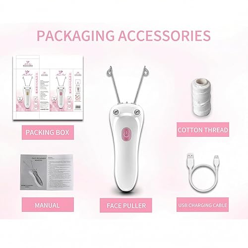 Miniatura 7 de Depiladora eléctrica de belleza para mujer, depiladora de belleza facial eléctrica inalámbrica, depilación facial para mujeres, removedor de vello