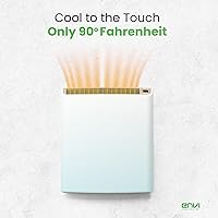 Vista 4 de Smart EnviMAX 1000W Wi-fi Plug-in Electric Wall Heater - Energy Efficient Smart Heaters for Large Rooms - App Controlled Electric Heater with