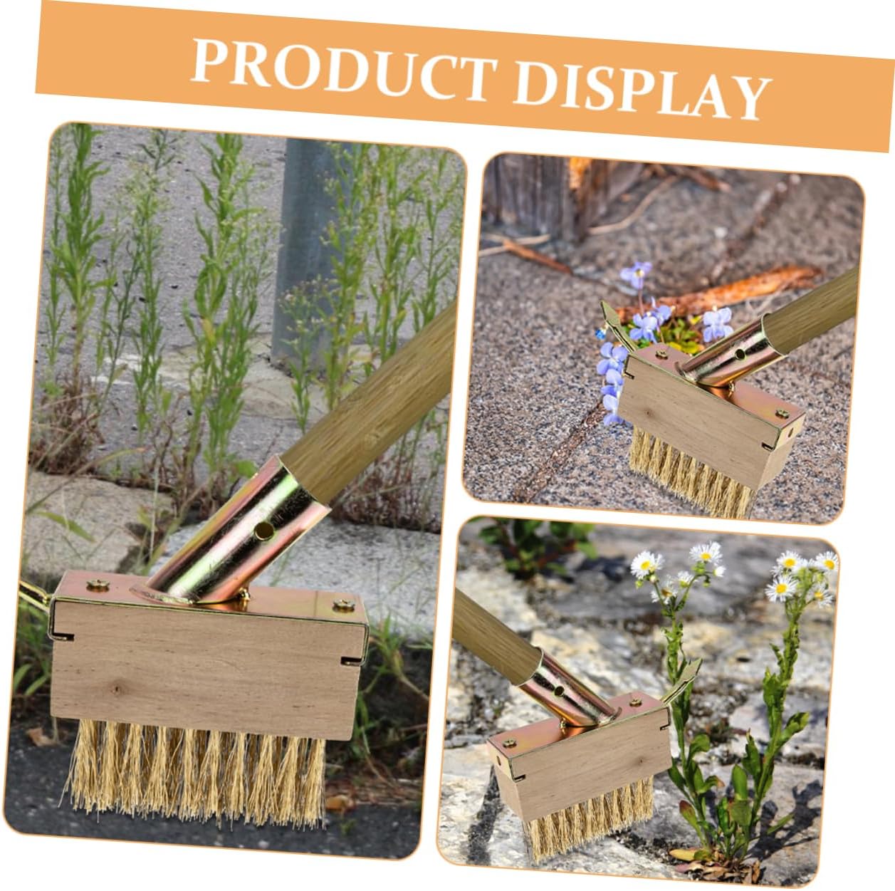 Mipcase 6pcs Wire Weeding Brush for Garden and Manual Weeders Stiff Copper Wire for Removing Grass and Debris from Patios Sidewalks and Driveways