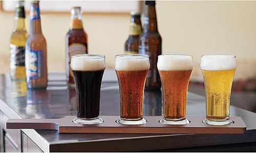 Miniatura 2 de Libbey, juego de 5 vasos de cerveza artesanal de 6 onzas. Vasos de vidrio tipo Pilsen, 6 onza, Transparente