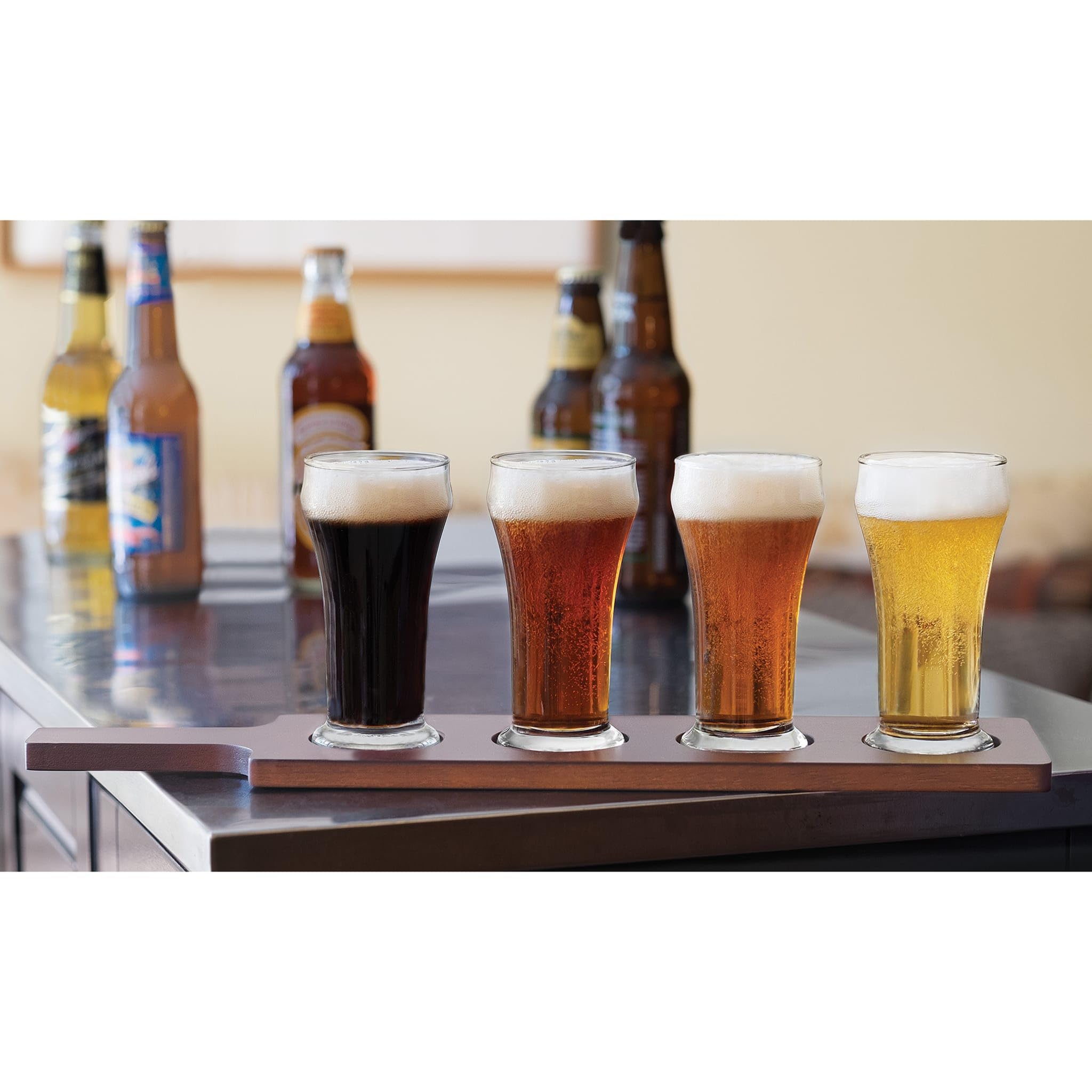 Libbey Craft Brews Lot De 4 Verres à Bière Avec Support En