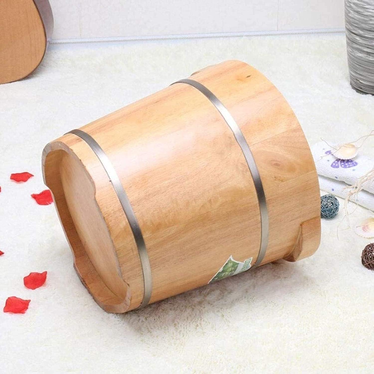 Pedicure Foot Soak Large Foot Soak Tub,Foot Spa for Adults,Foot Soak Ucket Made of Solid Wood,Foot Asin for Foot Ath,Soak,Or Detox,