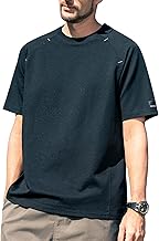 Mens Stripe Short Sleeve T-Shirt Mens Classic Casual Stripe Loose Shirts