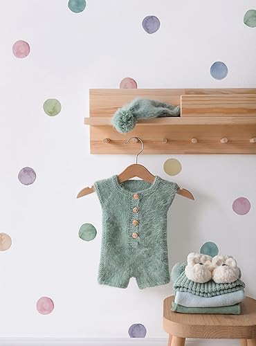 Miniatura 5 de Simple Shapes Pegatinas de pared con puntos de acuarela (rubor)