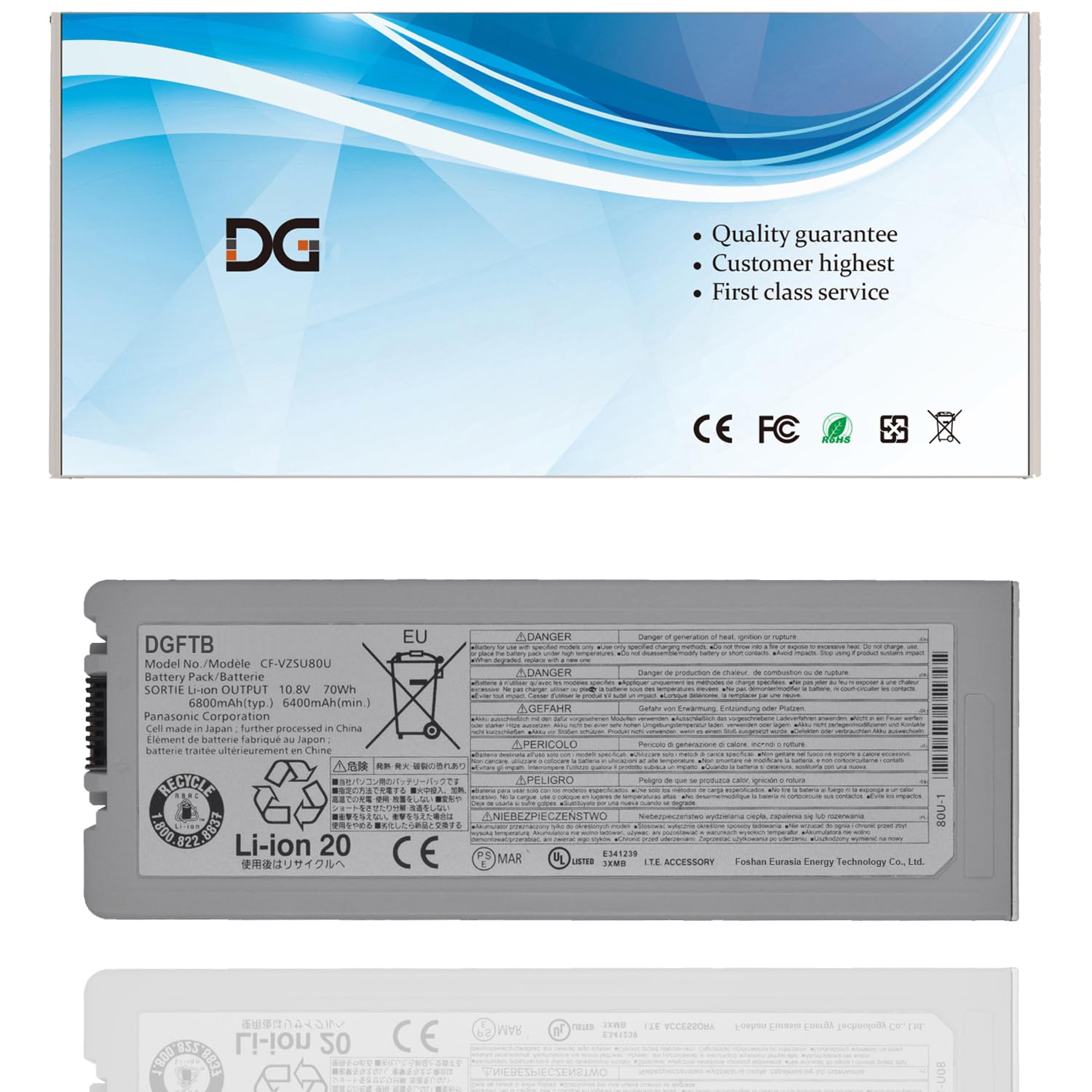 Amazon.com: DGFTB CF-VZSU80U Laptop Battery Replacement for