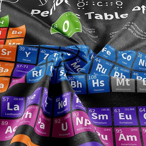 Miniatura 6 de JAWO Tapiz de química científica, tabla periódica de los elementos, 36 x 26 pulgadas, dormitorio, aula, sala de estar, dormitorio