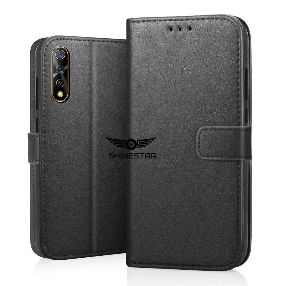 SHINESTAR pu Leather flip Wallet case with TPU Shockproof Cover for vivo z1x (Classy Black, vivo z1x) - Black (B07X89HV22) Amazon Price History, Amazon Price Tracker