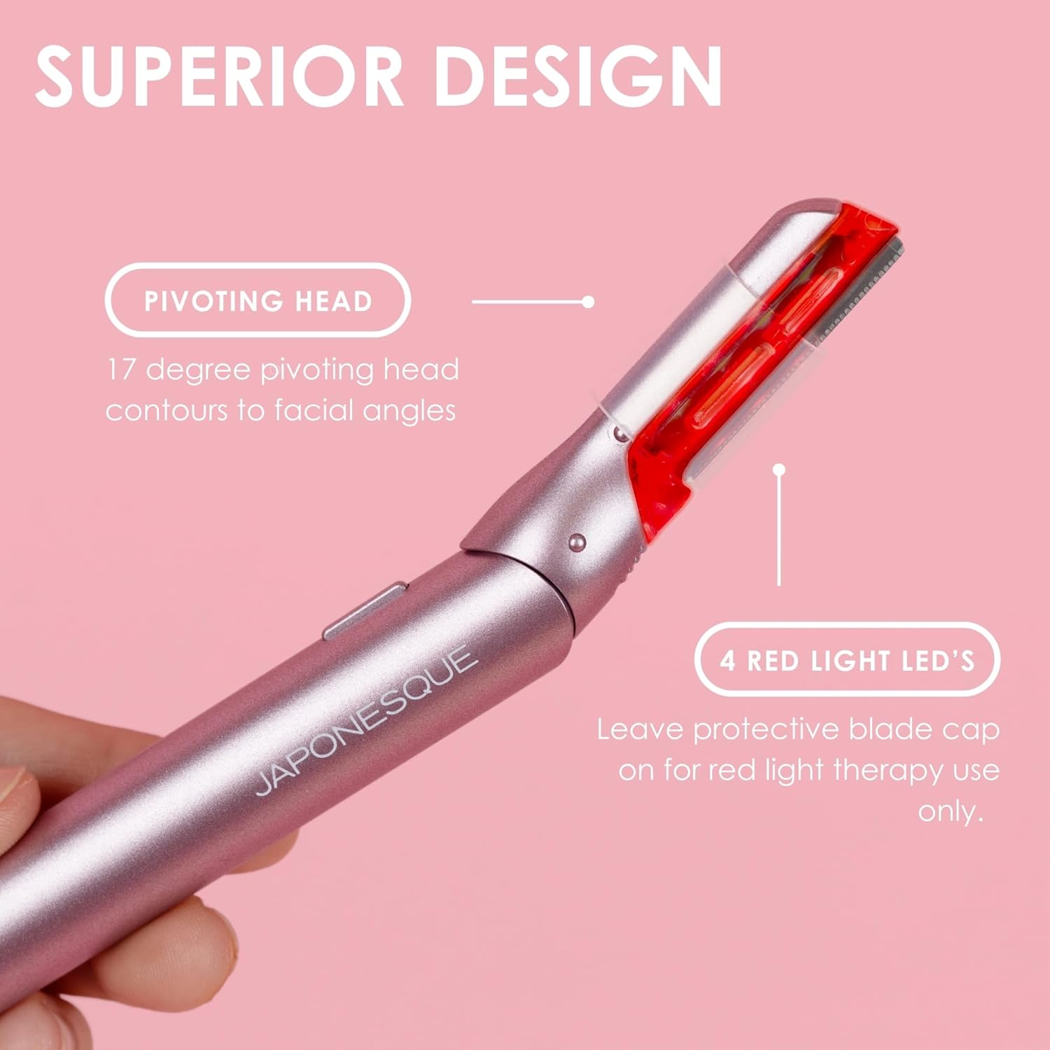 JAPONESQUE SKINTherapy LumeBlade Facial Dermaplane Razor with Replacement Blade Refills