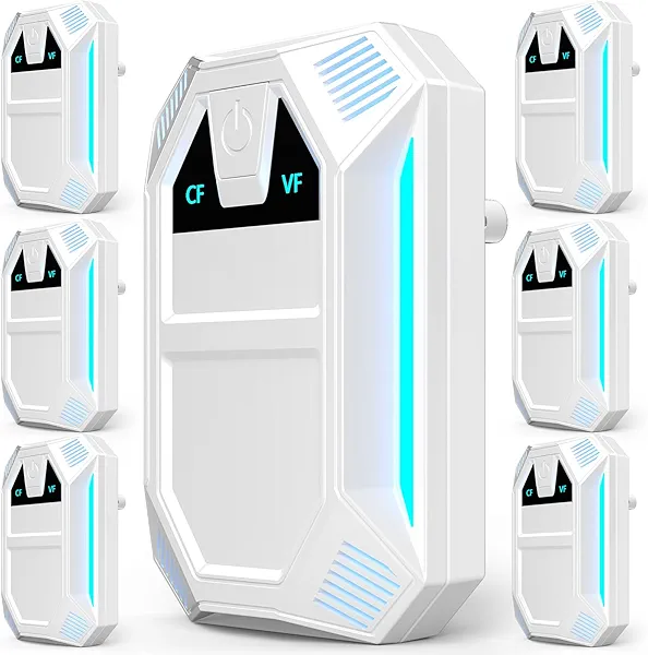 2025 NexKeyPlus Ultrasonic Repeller & Insect Indoor Repeller, Ultrasonic and Repellent for Roach, Rodent, Mouse,Bugs,Mosquito,Mice,Spider,Ant,Electronic Plug in Pest Control,2 Mode Switching,6 Packs