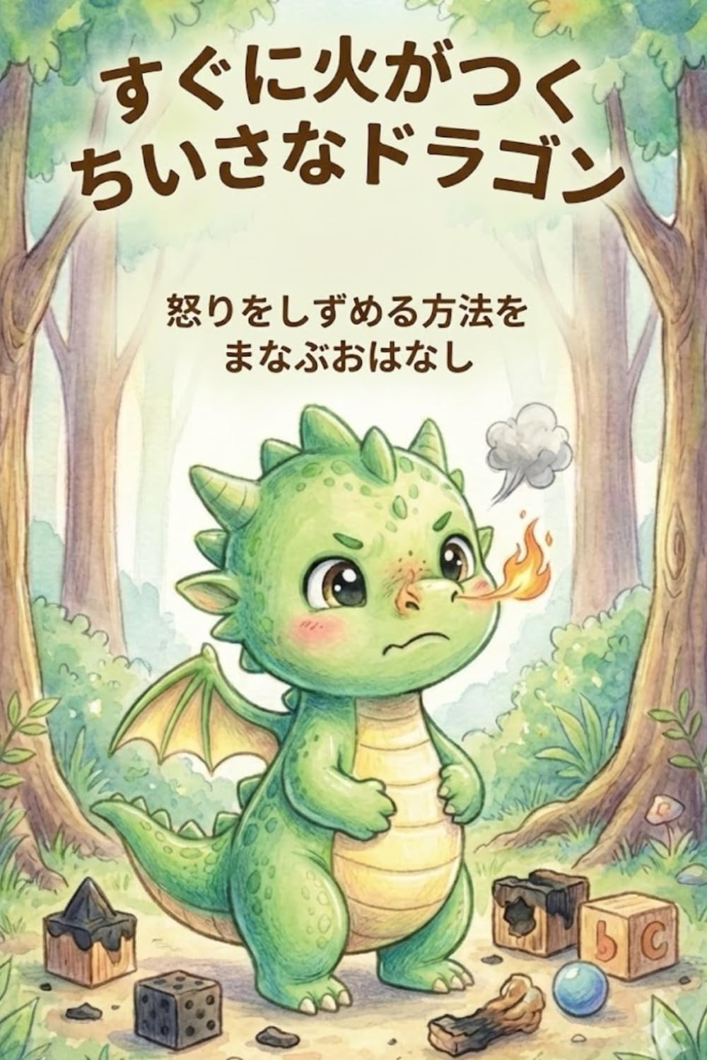すぐに火がつく ちいさなドラゴン: 怒り, 感情のコントロール , 呼吸法 , 3歳〜8歳 . 3歳から8歳向けの絵本。アンガーマネジメントと魔法の呼吸法で、怒りや強い感情とうまく付き合う方法を学ぶ物語。