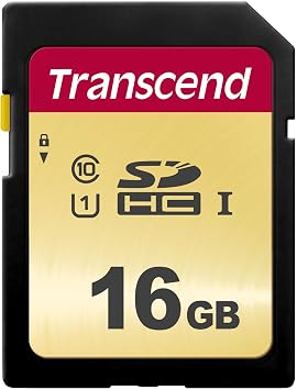 تجاوز بطاقة الذاكرة SDXC / SDHC 500S 16 جيجابايت TS16GSDC500S