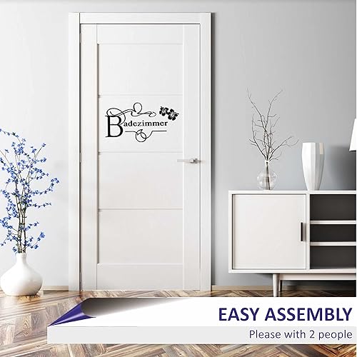 Miniatura 9 de INDIGOS UG - Adhesivo decorativo para pared (47.2 x 17.7in), color azul