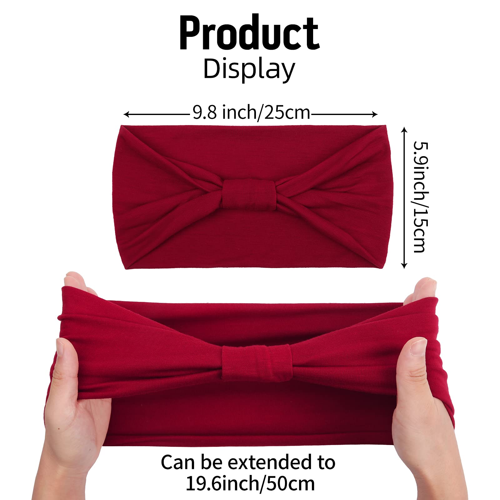 Fascia Elastica Per Capelli Boho Donna Turbante Largo Sportivo Per Yoga E Palestra - Floreale