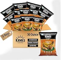 Vista 17 de Kava's Chips de plátano lima 2.5 oz (70g) - Sin gluten - Chips veganos - Snacks saludables