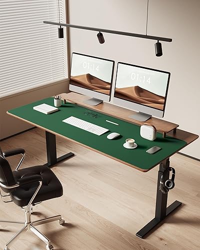 Miniatura 279 de YSAGi Protector de escritorio de cuero, tapete de oficina, alfombrilla grande para mouse, antideslizante, de piel sintética, almohadilla