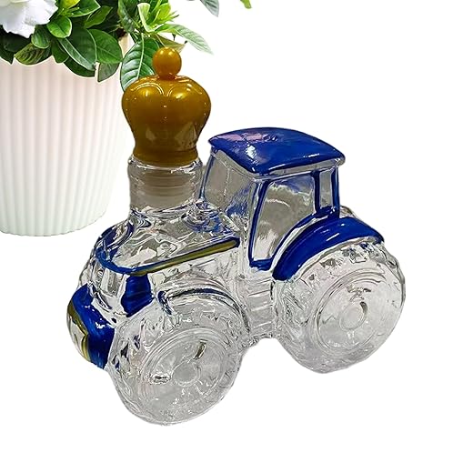 Liquor Decanter Decanters Funny Tractor | Glass Liquor Bottle for Whiskey, Tequila, Vodka, Brandy, Home Decor, Bar, Office, Restaurant, Men, Birthday, Christmas