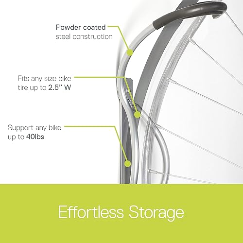 Miniatura 3 de Delta Cycle - Portabicicletas montado en la pared para el hogar, garaje y cobertizo de almacenamiento (paquete de 2) - Gancho colgante para