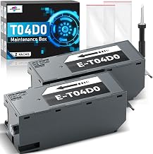 T04D0 Maintenance Box Compatible Replacement for Epson Ecotank ET-7700 ET-7750 ET7700 ET7750 7700 7750 Printers, Compatible Replacement for Epson Ink Maintenance Box T04D0/04d0 (2 Packs)