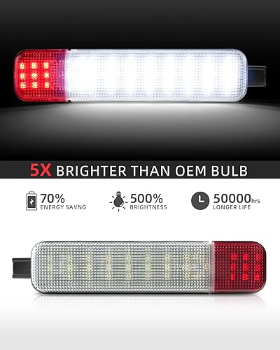 Miniatura 3 de 4 piezas de luces LED para panel de puerta interior, luz de cortesía compatible con 1995-1999 Chevy CK Silverado Sierra Yukon, luz reflectora de