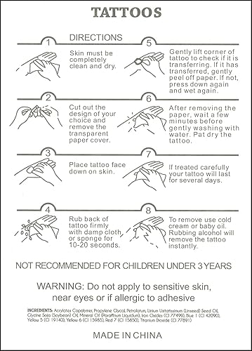 Miniatura 7 de Tatuaje temporal sexy 3D para mujeres, hombres, niñas, adultos, adolescentes, modelos, chicos, 6 hojas de calcomanías realistas de tatuajes falsos