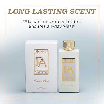Blanca Pura Eau de Parfum for Men & Women by Perfuadictos - Elegant Jasmine Perfume with White Musk & Magnolia - Long-Lasting 25% Fragrance Concentration - Luxurious Gift (3.4 fl oz)