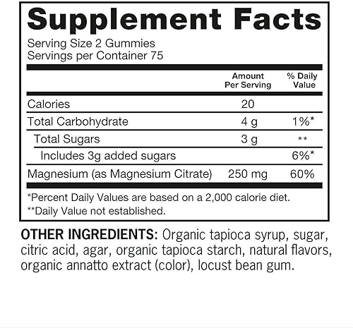 Miniatura 4 de Qunol Magnesio Extra Strength 250 mg  Suplemento de magnesio de alta absorción  Apoya la salud nerviosa, salud ósea, salud muscular, vegetariano,