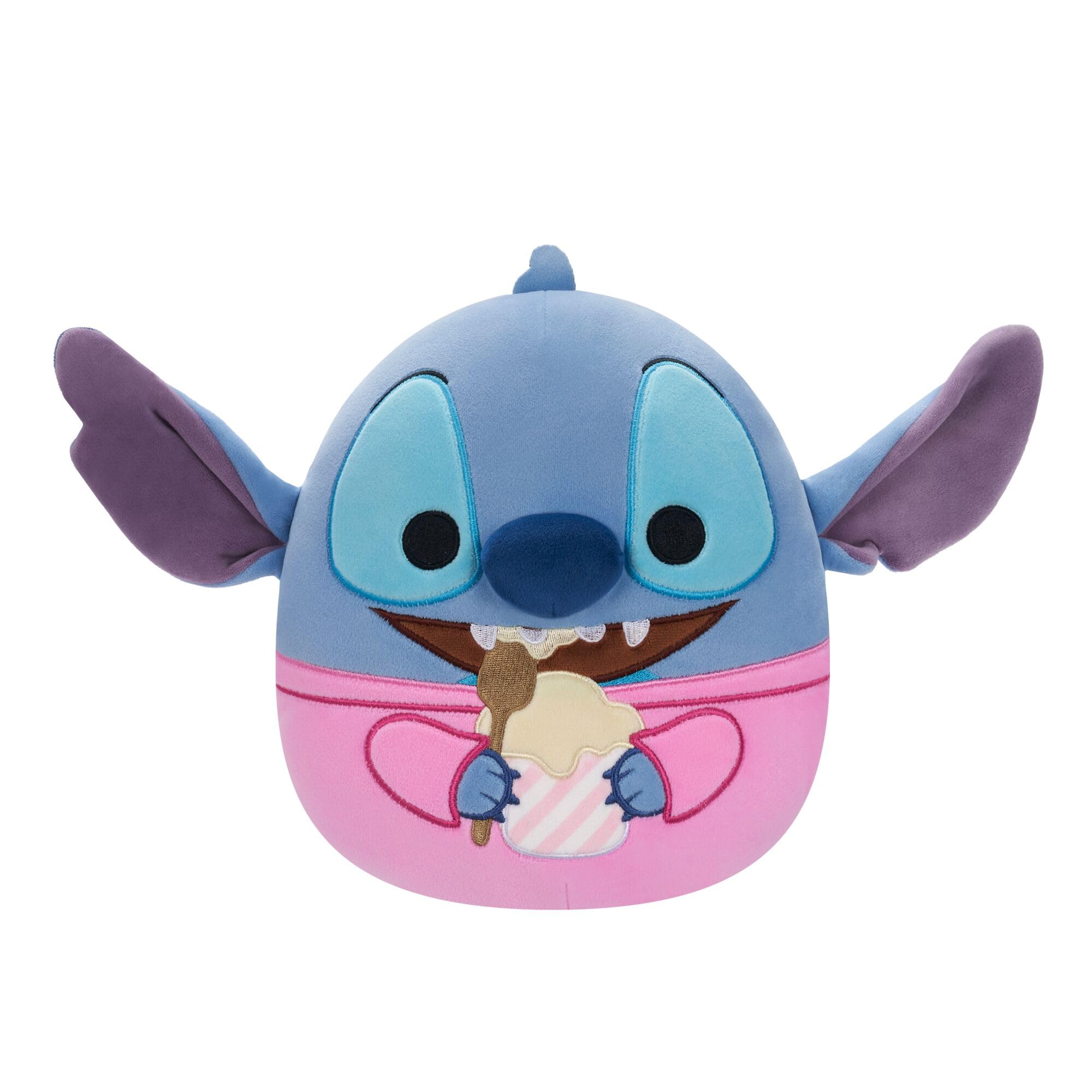 Squishmallows Original Disney 8-Inch Stitch Easting Ice cream Plush - Little Ultrasoft Official Jazwares Plush