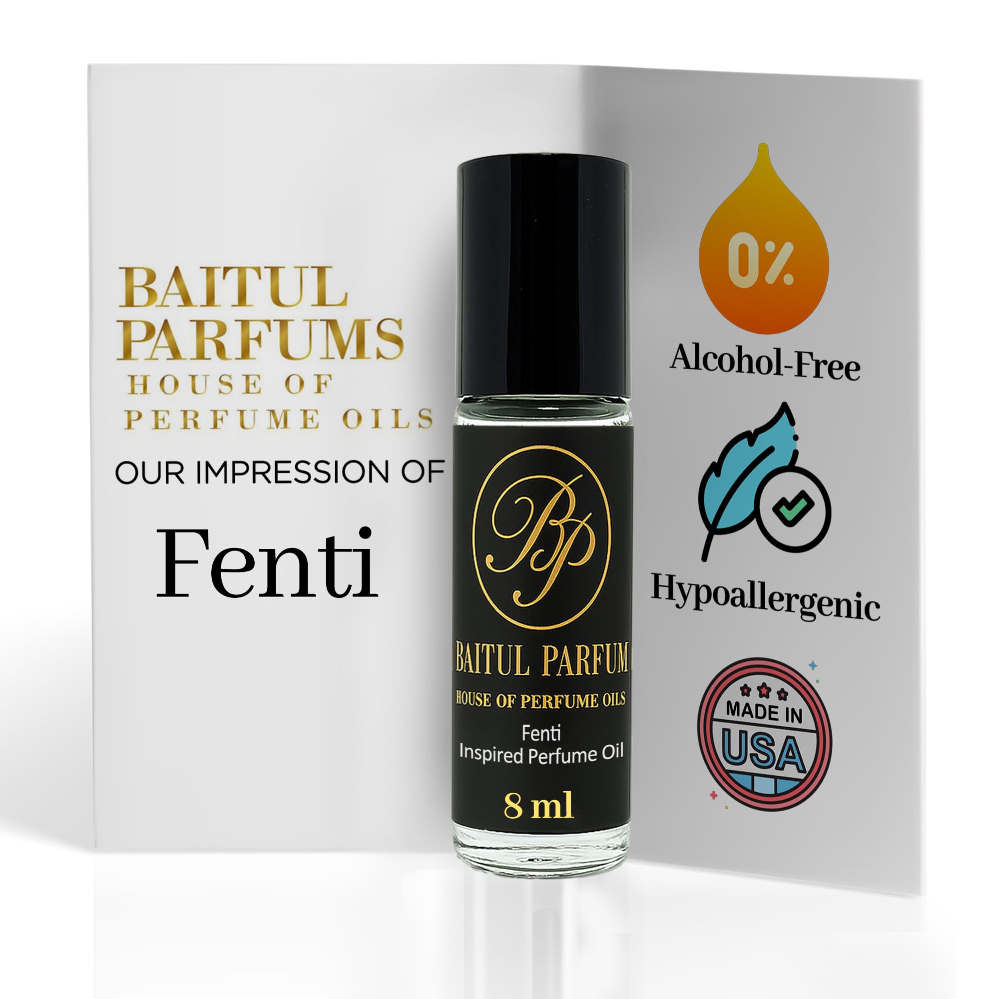 Comparable to Fentii EDP Alcohol-Free Fragrance - 8ml Travel Size Perfume Oil in Glass Bottle Perfume Oil Roll