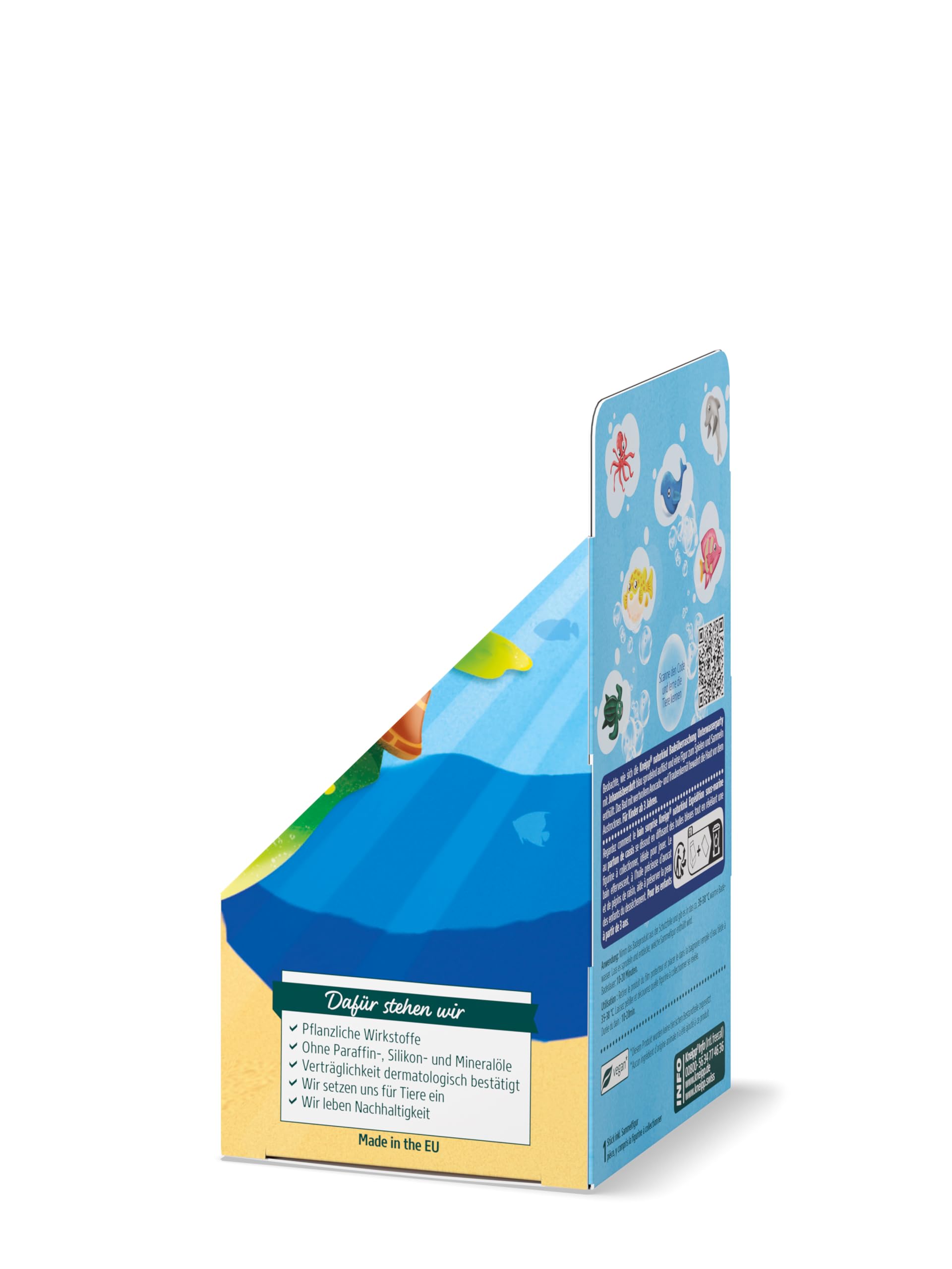 Kneipp naturkind kąpielowa niespodzianka na imprezę podwodną – bąbelkowa niespodzianka do kąpieli z figurką kolekcjonerską dla dzieci zabawka do wanny - zabawa w kąpieli kula kąpielowa o zapachu