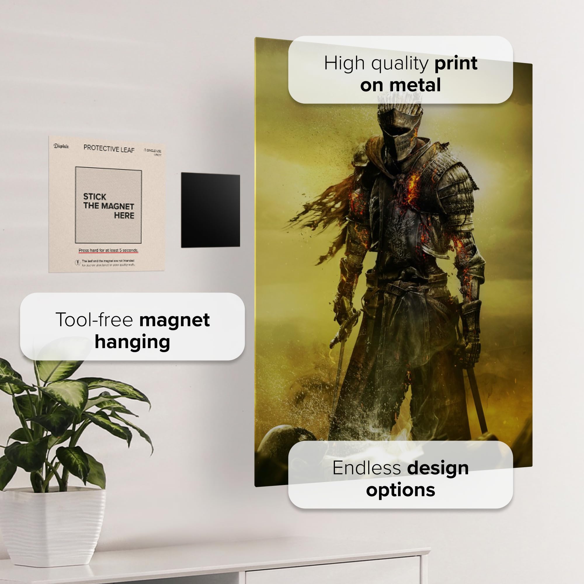 Amazon.com: Displate Metal Poster DARK SOULS III Key Art v Wall