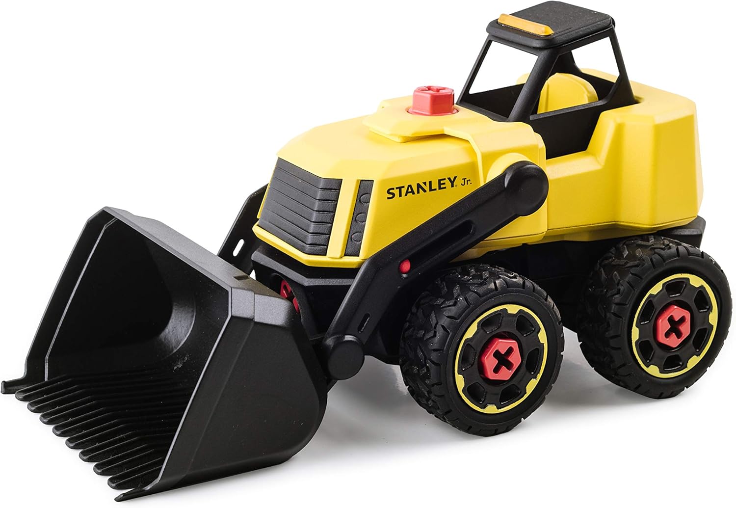 Stanley Jr Take Apart Front Loader Kit for Kids TT002-SY: Children’s 25 Piece Yellow STEM Construction Toy with Figure, Screwdriver, Bolts for Ages 3+
