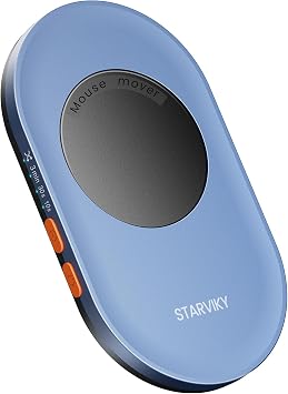 Undetectable Mechanical Mouse Jiggler, Ultra-Slim Mouse Mover, with Random Interval Timer, Driver-Free Mouse Wiggler Shaker SilentlyDark Blue