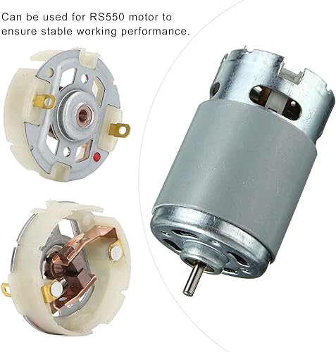 Miniatura 4 de 2 piezas de repuesto de soporte de cepillo de motor de carbono RS550 para destornillador eléctrico de taladro