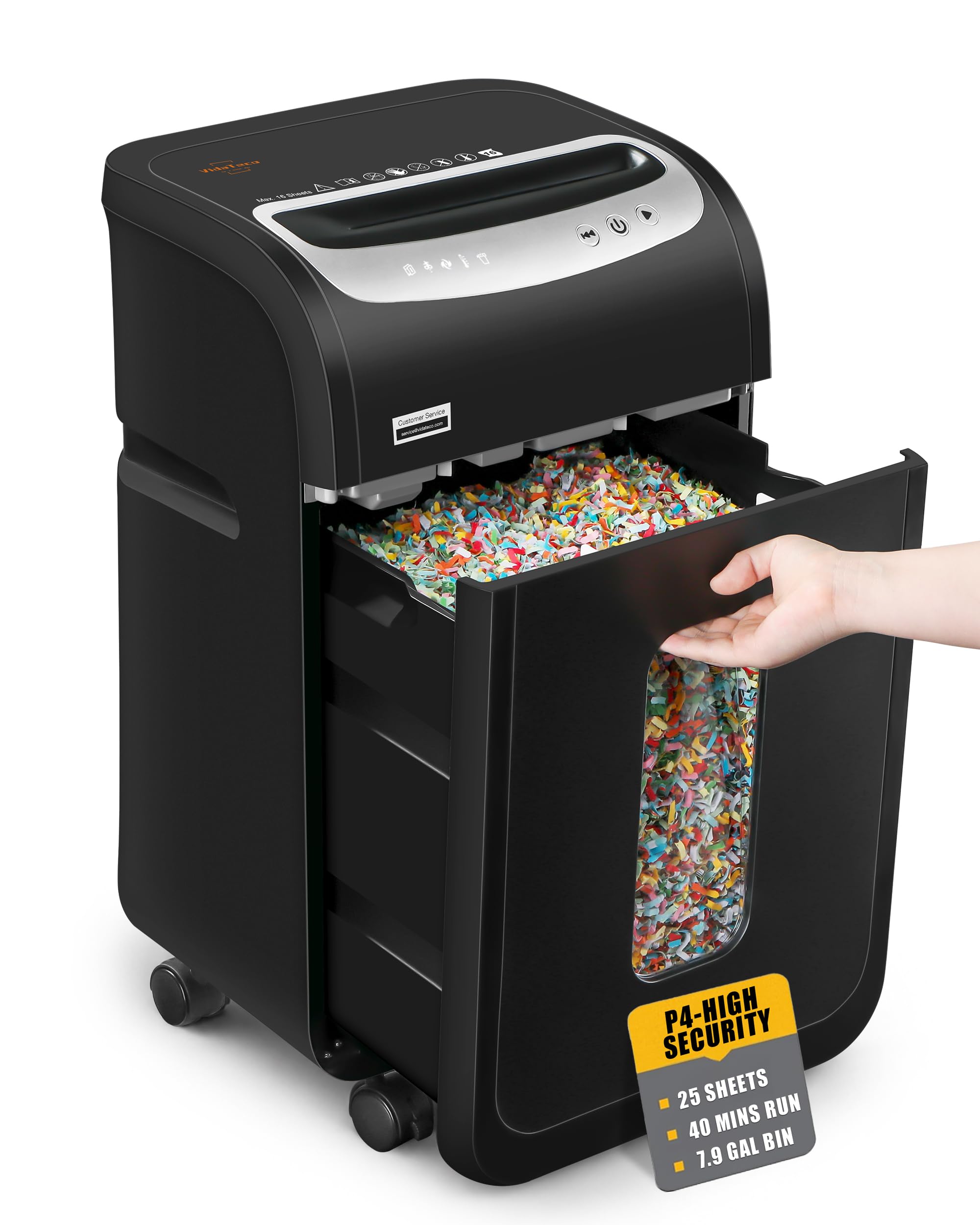 VidaTeco 25-Sheet Heavy Duty Shredder