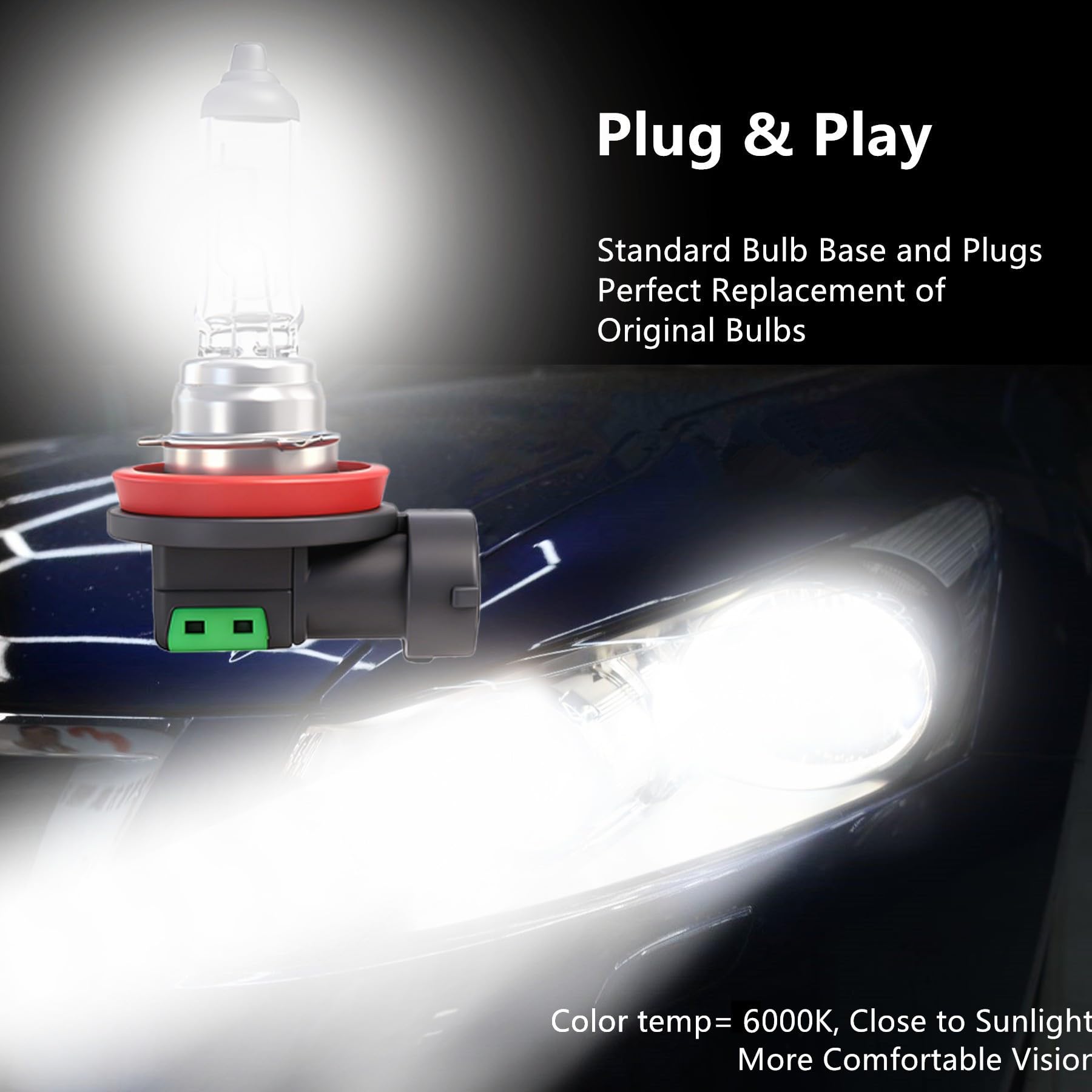 Amazon.com: Wuzno 9012 Halogen Headlight Bulb 12V 55W, Auto Light