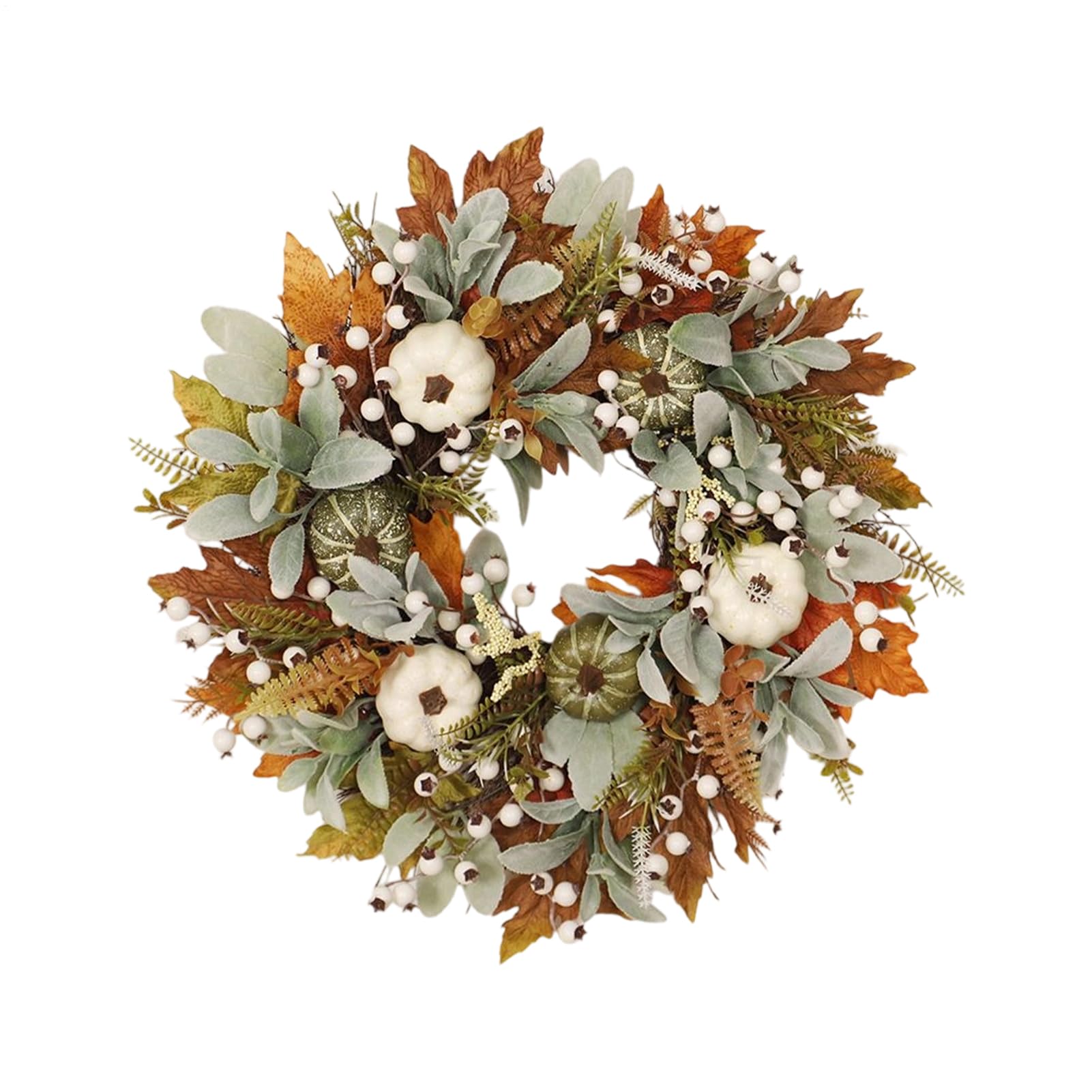 Couronnes d'automne artisanales à feuilles d'érable pour décoration d'intérieur