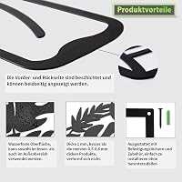 Dexlyn Monstera Deliciosa Fali Dekoráció Fekete Minimalist Fém Falidekor Nappali Hálószoba Kávézó 30x43cm 5