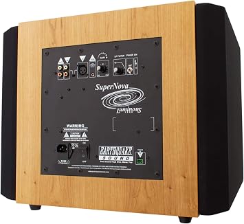 EARTHQUAKE Sound Supernova Luminous LU-12 12-Inch Powered Subwoofer with SLAPS V2 Passive Radiator, Cherry