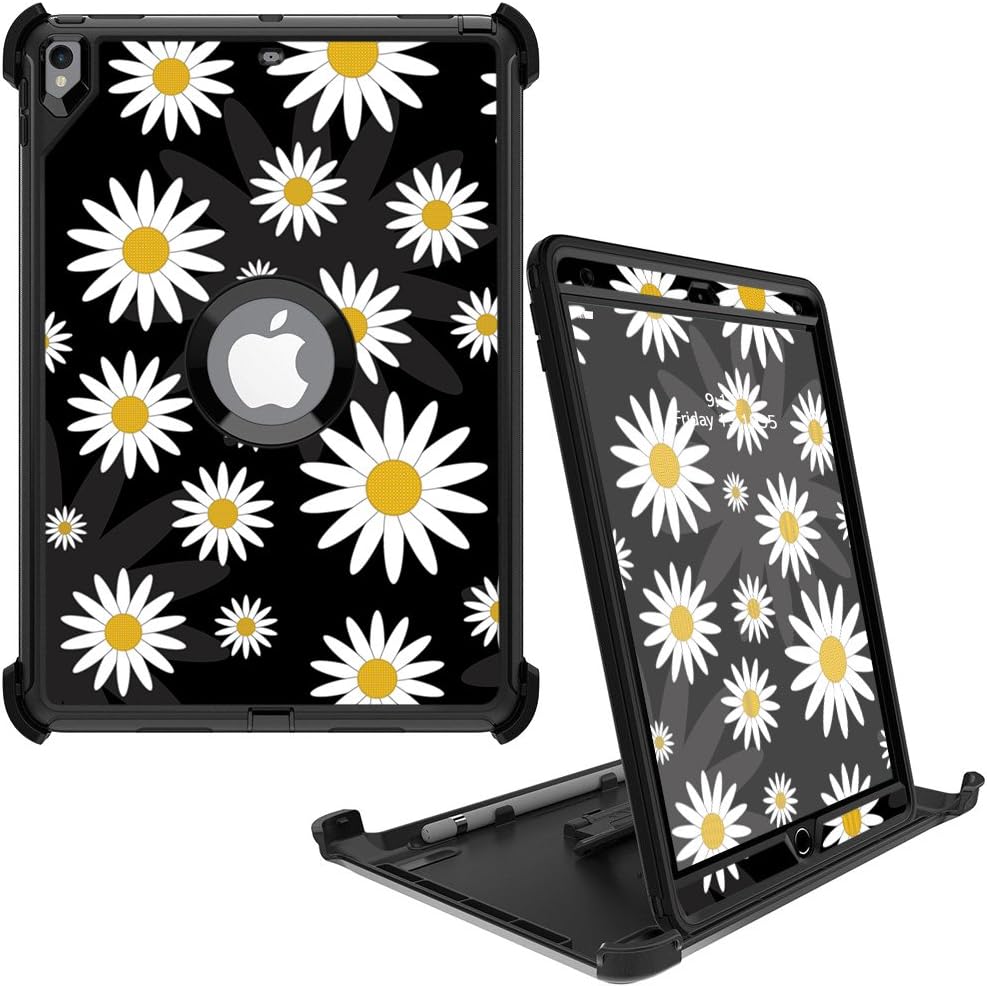 MightySkins Skin Compatible with OtterBox Defender Apple iPad Pro 10.5"(2017) - Daisies | Protective, Durable, and Unique Vinyl wrap Cover | Easy to Apply, Remove, and Change Styles | Made in The USA