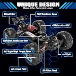 Hosim 1:10 Brushless RC Cars 68+ KM/H for Adults, High Speed 4X4 Off Road Remote Control Cars Large Fast RC Buggy, All Terrains Waterproof RC Monster Trucks Toy Gift