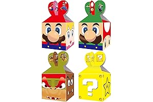 YOPENMOUNE 24Pcs Super Bros Party Gift Bags: The Ultimate Party Favor for Mario Enthusiasts