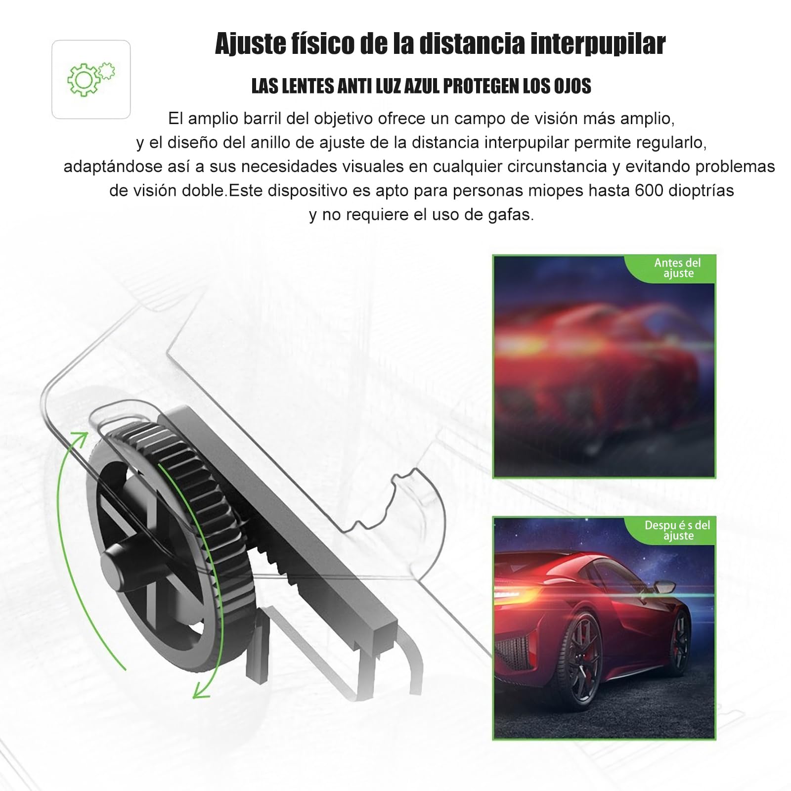 3D VR Gafas de Realidad Virtual con Controlador Bluetooth, Compatible 5 Inch - 7 Inch Pulgadas Smartphone Amplia compatibilidad por Android/Phone