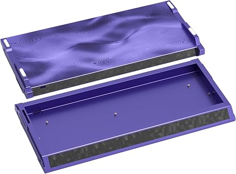 kutethy KY60 Anodizing Aluminum Keyboard Case,60% Mechanical Gaming Keyboard,Full CNC Hall Effect Keyboard Compatible with Wooting60 Mad60 Win60 GH60 60HE Purple