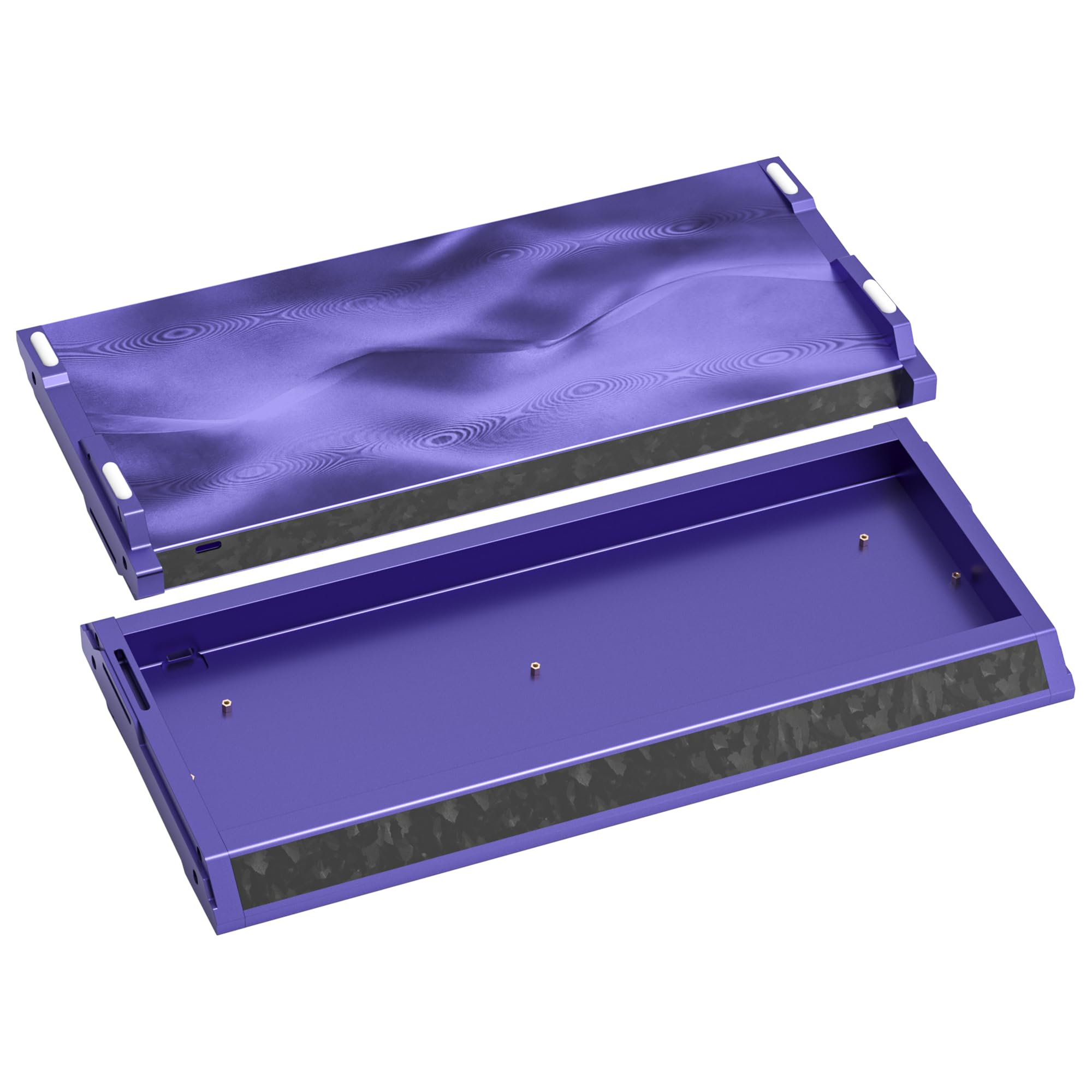 kutethy KY60 - Custodia per tastiera in alluminio anodizzato, 60% tastiera meccanica da gioco, tastiera CNC effetto Hall compatibile con Wooting60 Mad60 Win60 GH60 60HE (viola)
