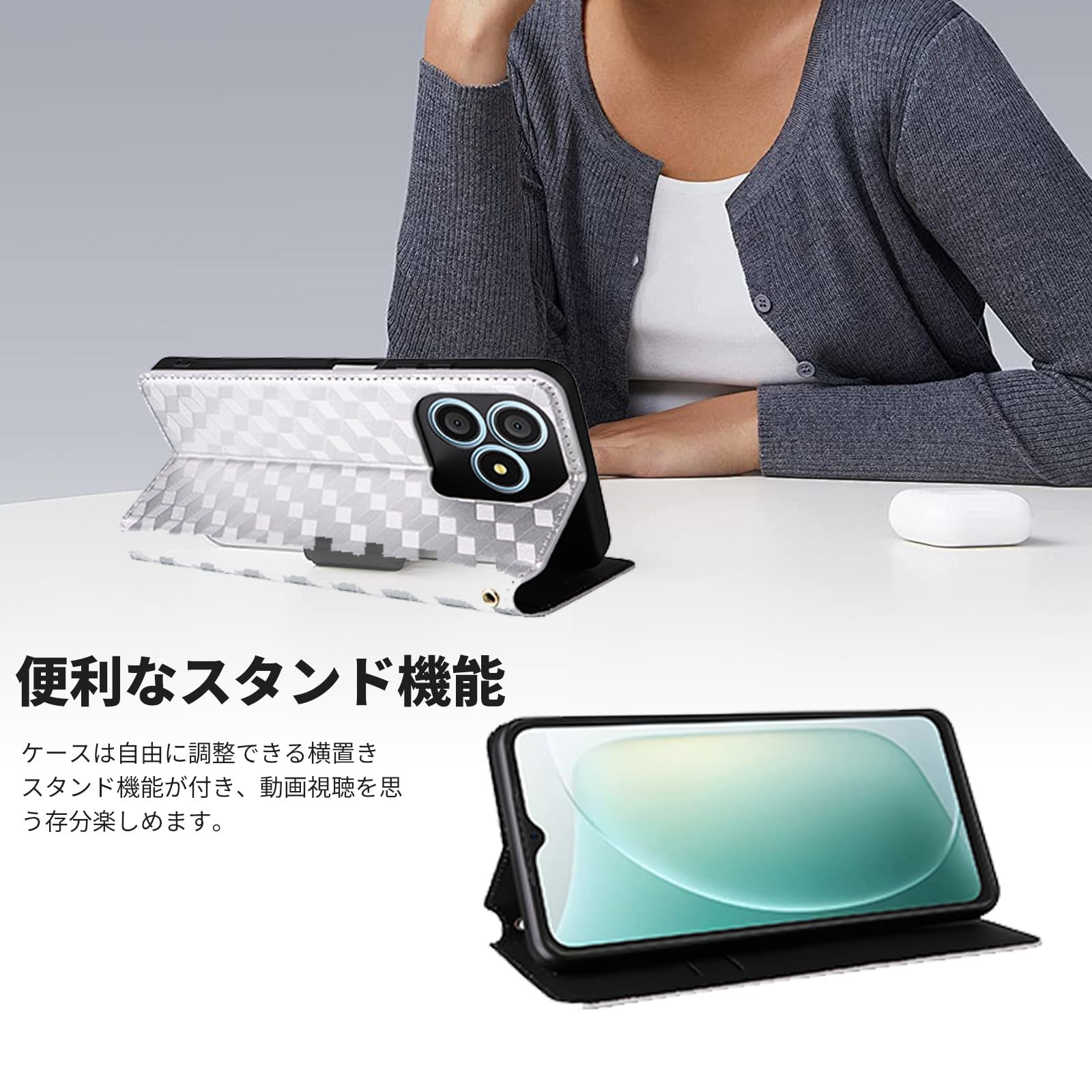 Amazon.co.jp: Blackview Wave 9C 用 ケース 手帳型 財布型ケース