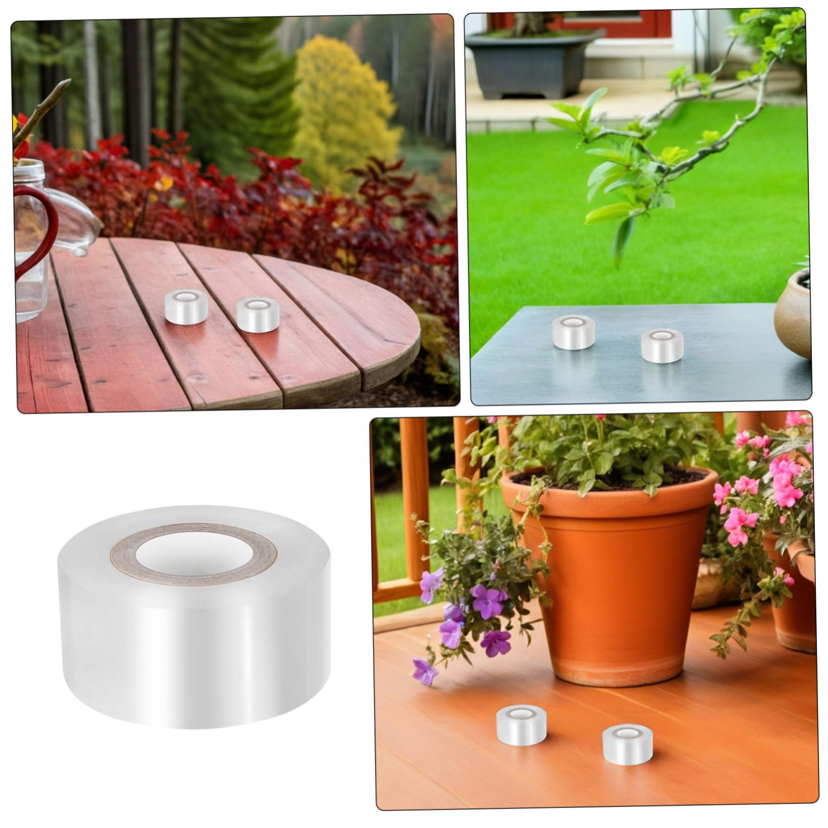 TOYANDONA 10rollen Transparentes Veredelungsband Pflanzenversiegelungsband Für Obstbäume Und Gartenwerkzeuge Zum Veredeln Von Blumen Gemüse Und Baumzweigen Dehnbares Pflanzenband Für