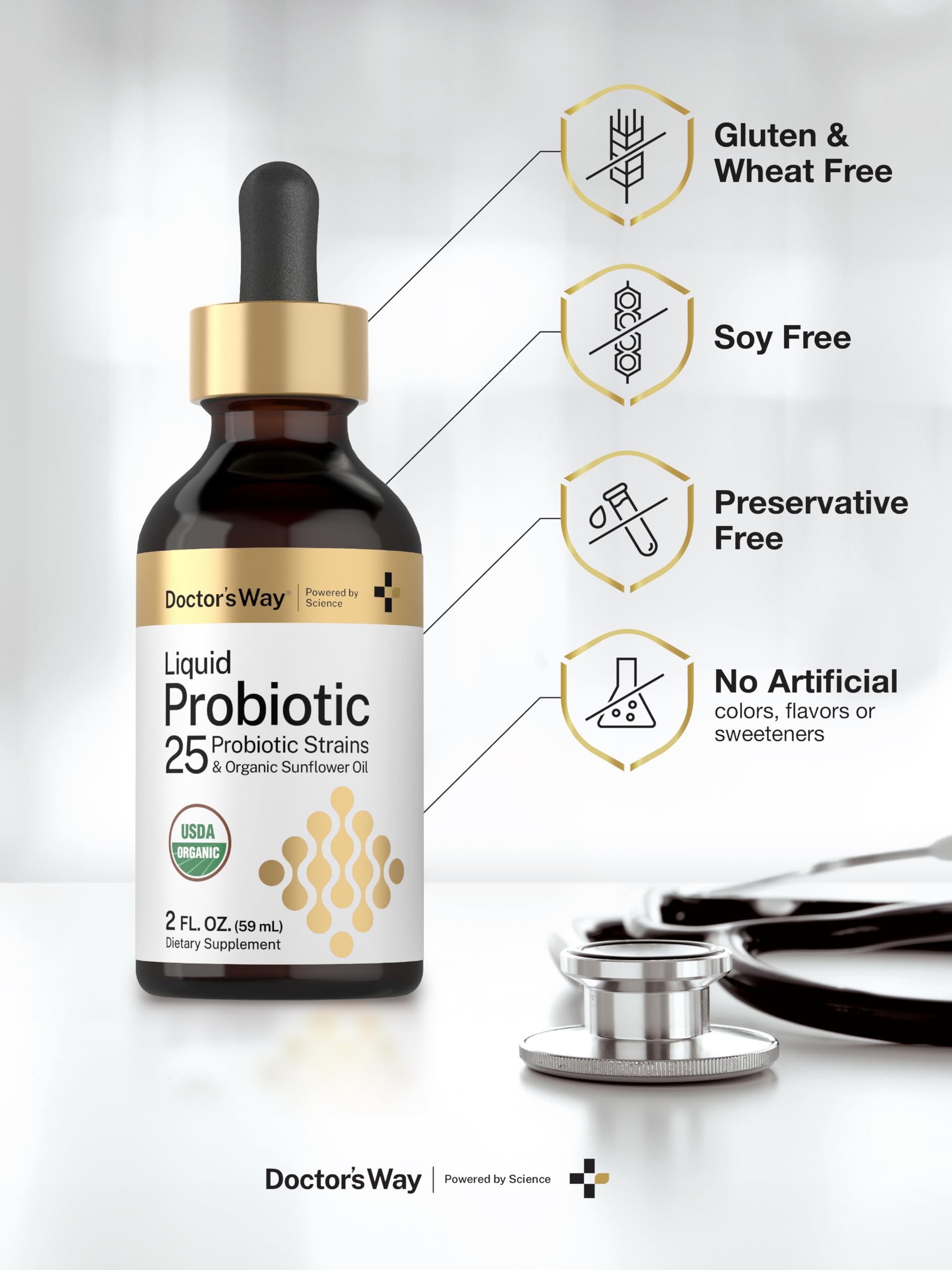 Doctor's Way Liquid Probiotic for Women and Men | 3 Billion CFU | 2 fl oz — Amazon image 5