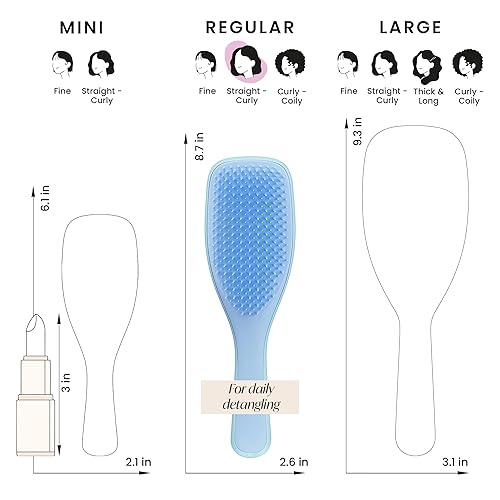 Miniatura 7 de Tangle Teezer El mejor cepillo desenredante para cabello húmedo y seco  Para todo tipo de cabello  Elimina nudos y reduce la rotura  Azul Mezclilla