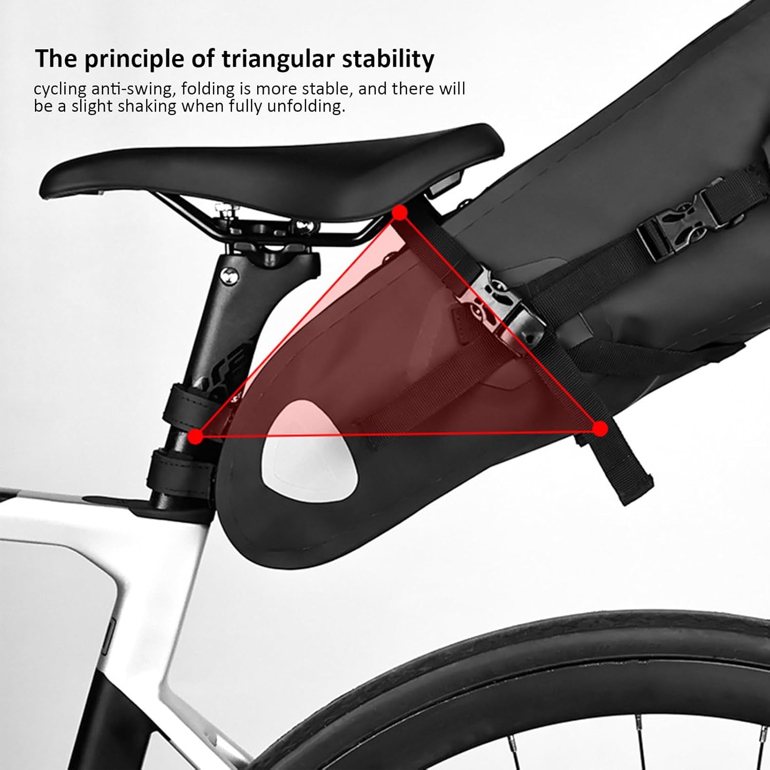 Bike Seat Bag - 10L Reflective Under Seat Biking Storage Pack,Road Bike Saddle Bag | for Men, Women, Youth, Cyclists, Hobbyists, Enthusiasts, Family, Friends